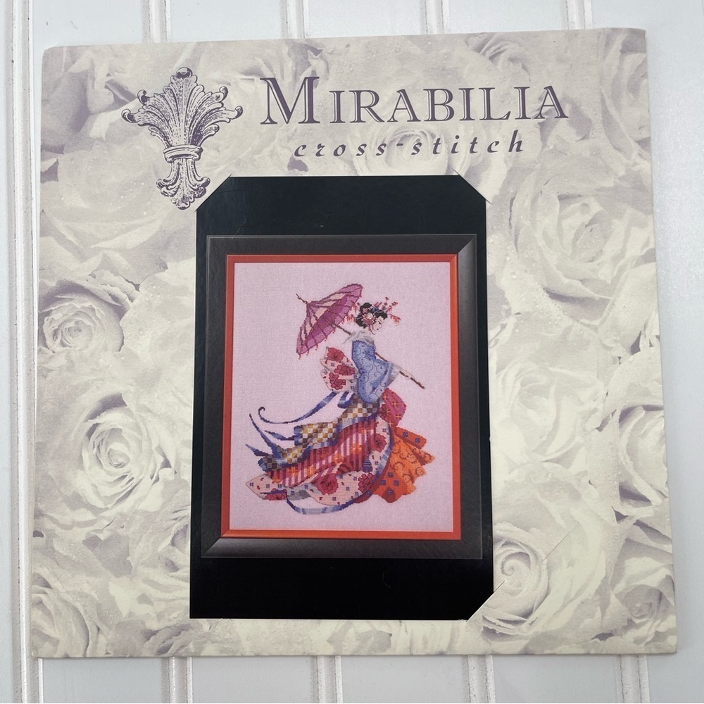 Mirabilia Designs Miss Cherry Blossom Japanese Vintage Cross Stitch Pattern